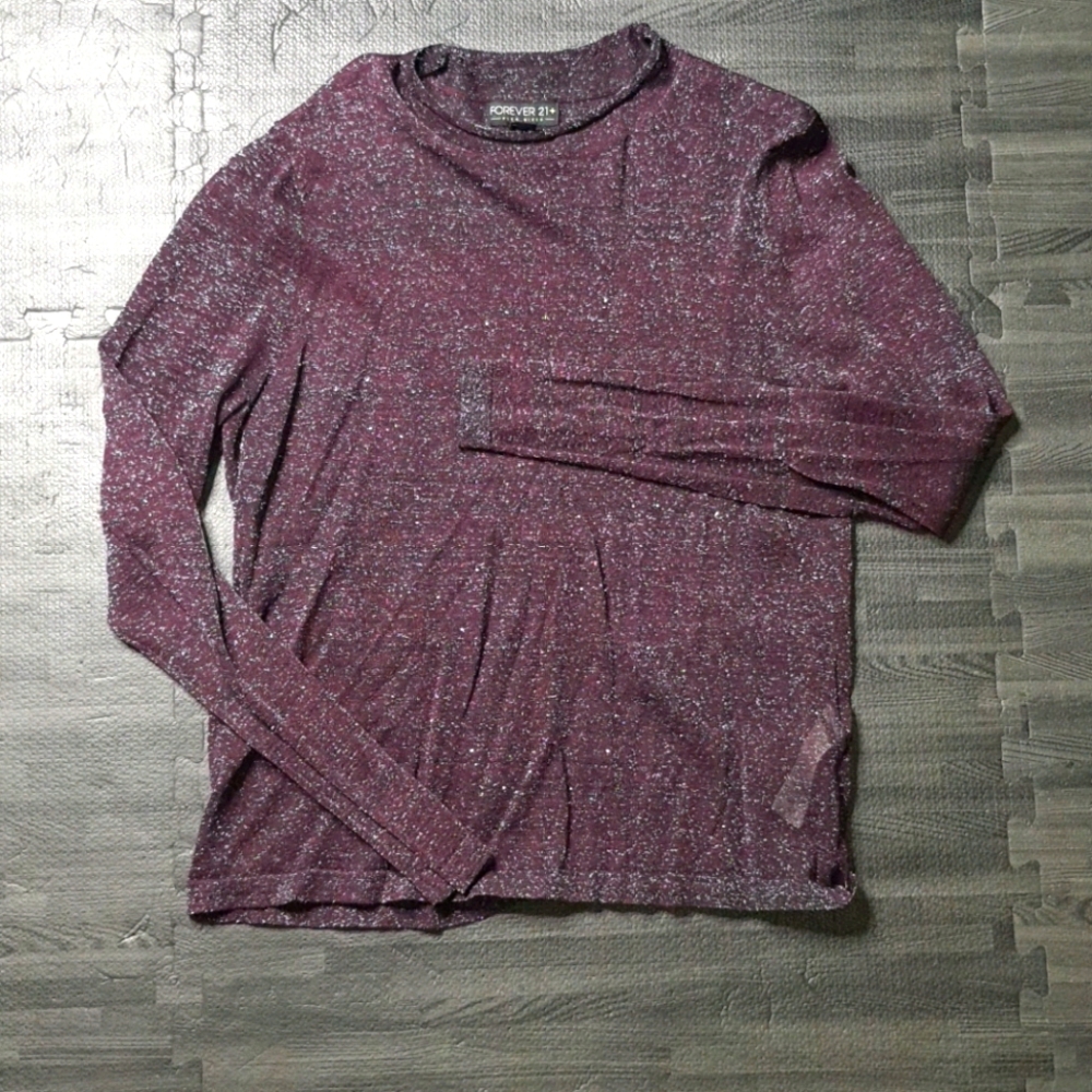 Forever 21 Plus Size Glitter Long Sleeve
